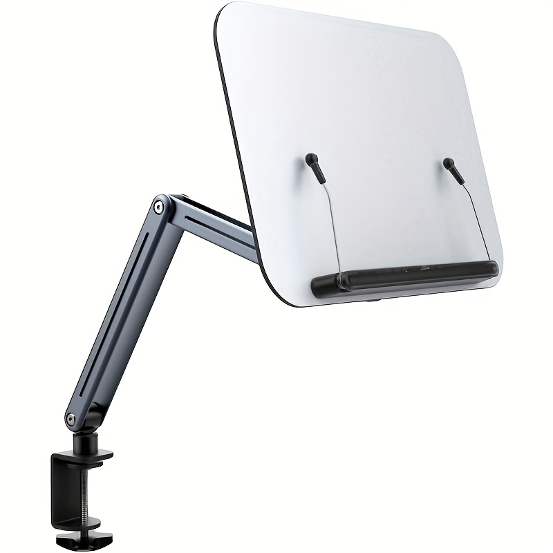 E-shop Computer-Armlehnen-Armhalterung, Höhenverstellbar und Drehbar, Schreibtischständer für Tablets und Laptops, Buchhalterung