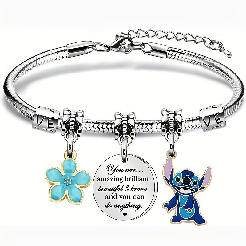 

Disney Official Authorized Charm Bracelet For Women, Birthday And Christmas Gift For Romantic Gift Collectors