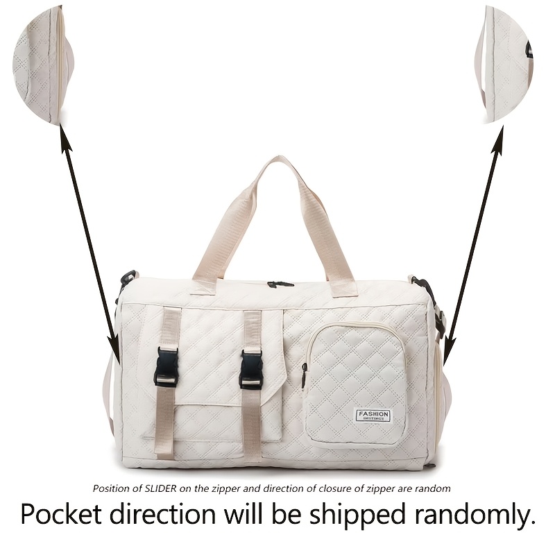 TEMU Women's Tote Bag - Spring And Summer Universal Fashion Casual Neutral Square Bag Men's Tongle Single Shoulder Crossbody Bag Handbag, Daily