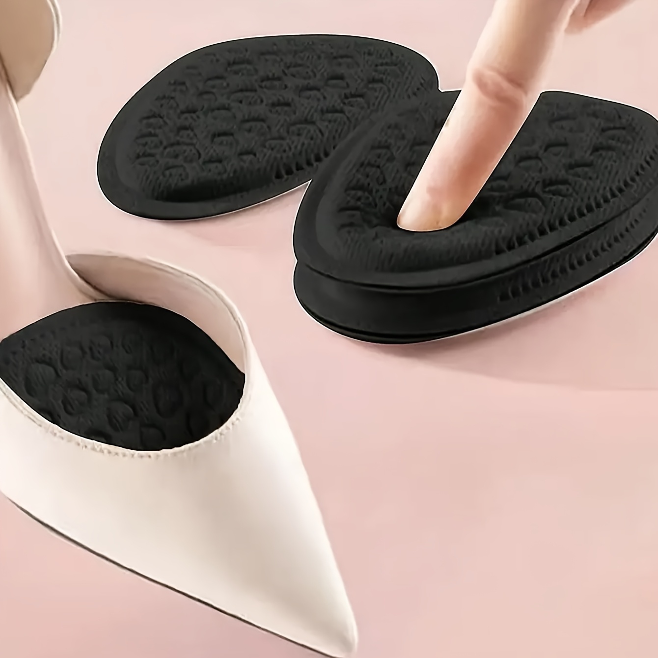 1 Pair of Comfortable Front Feet for Foot Care Forefoot Pad, Non-Slip Semi-Insole, Suitable for High Heels