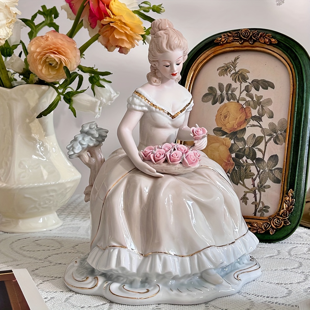 statua in ceramica a forma rosa artigianato Temu Italy