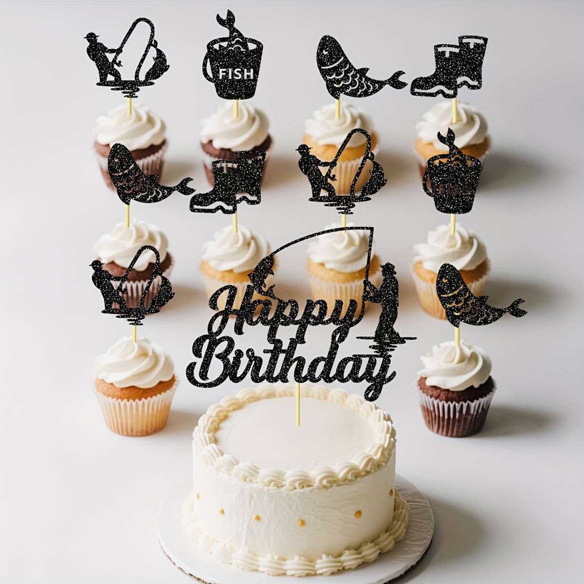 29 Pièces Déco Gâteau Anniversaire Or Et Blanc – Topper Happy Birthday, Boules Pailletées, Feuilles D'Or – Luxe Et Élégance Pour Mariage, Anniversaire Ou Fête Déco Gateau Anniversaire Or Blanc