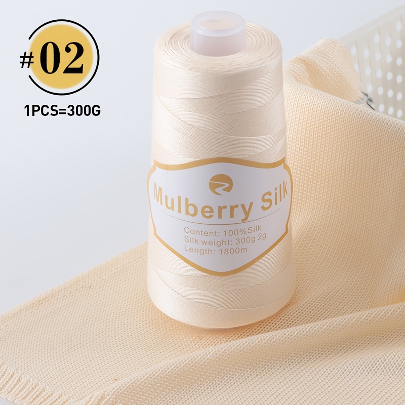TEMU 100% Silk Lace Yarn Handcrafted Premium Thread Fine, Smooth, Glossy, And Warm With A Luxurious Feel Breathable, Lightweight, Skin-friendly, And