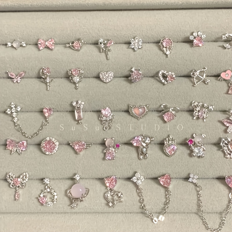 5 pair fashionable elegant cool synthetic - Temu