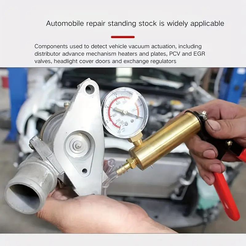 Pompa A Vuoto Manuale Metallica Per Auto - Kit Spurgo Freni, Diagnostica E Test Pressione - Foto 4