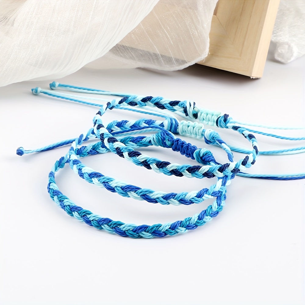Boho Friendship Bracelet Vintage Style Triple Braid Knot