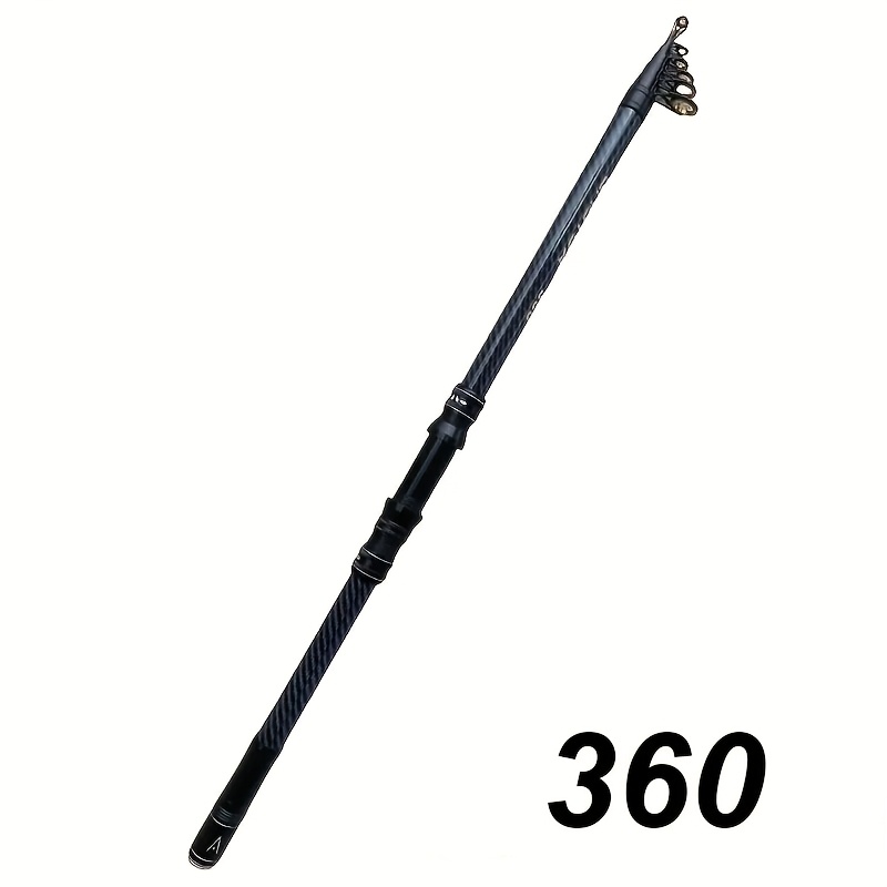 TEMU Super Hard Carbon Fiber Fishing Rod 210-450, With Anti-slip Grips And Metal Ground Inserts - Suitable For Fishing, Surfing Casting And Long