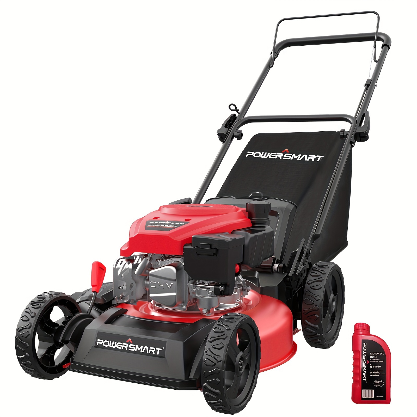 

Gas Lawn Mower 17-inch 144cc 3-in--behind , Oil Included, Father's Day