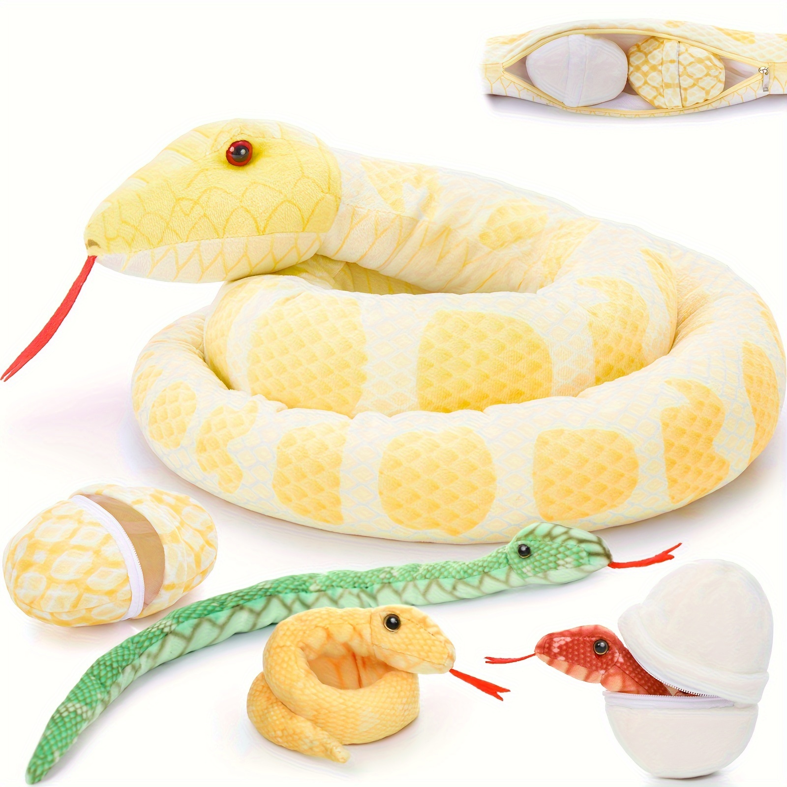 Serpiente Peluche Hiboom Serpiente Gigante De Peluche Grande