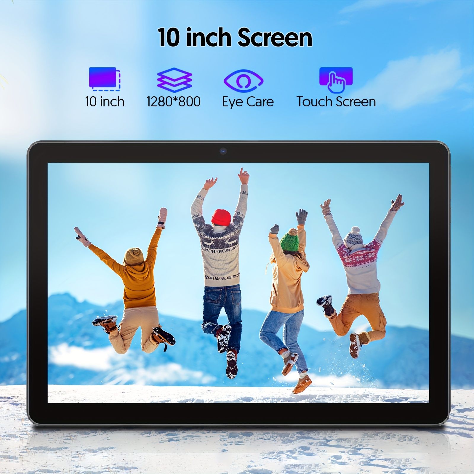 Android 13 2-in-1 Tablet with Keyboard, 4 Core Processor, 10.1 Inch, 7(3+4)GB RAM+64GB ROM, 1TB Expandable Storage, 6000mAh Battery, 5G WiFi 6, 2MP+8MP Dual Camera, 1280 * 800 FHD IPS Screen, Comes with Keyboard, Case, Stylus, And Pen.Stylus Without Electricity