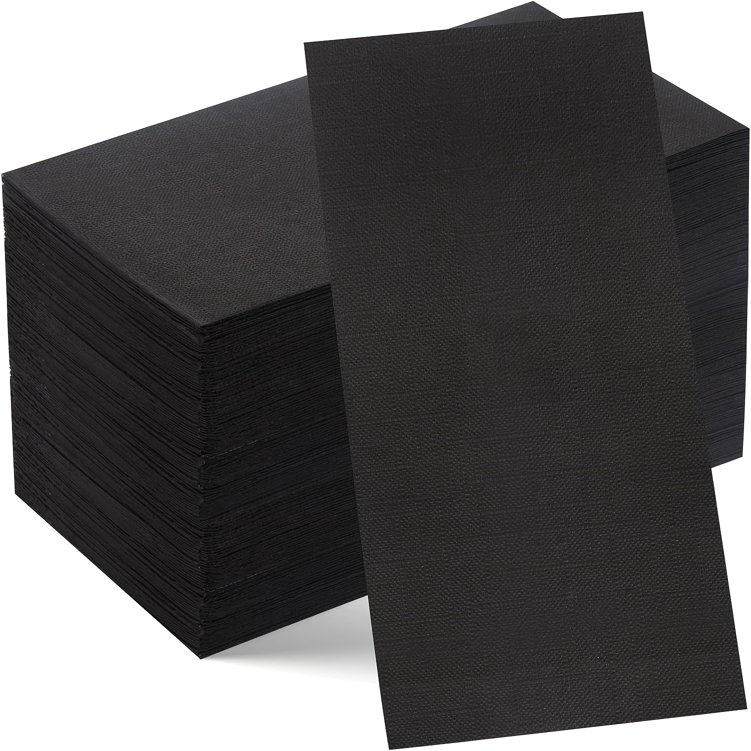 

150pack Black Paper Napkins - 3ply Black Napkins Disposable Premium Quality Soft And Absorbent Black Dinner Napkins For Halloween Party, Wedding, Bathroom Or Any Occasion.