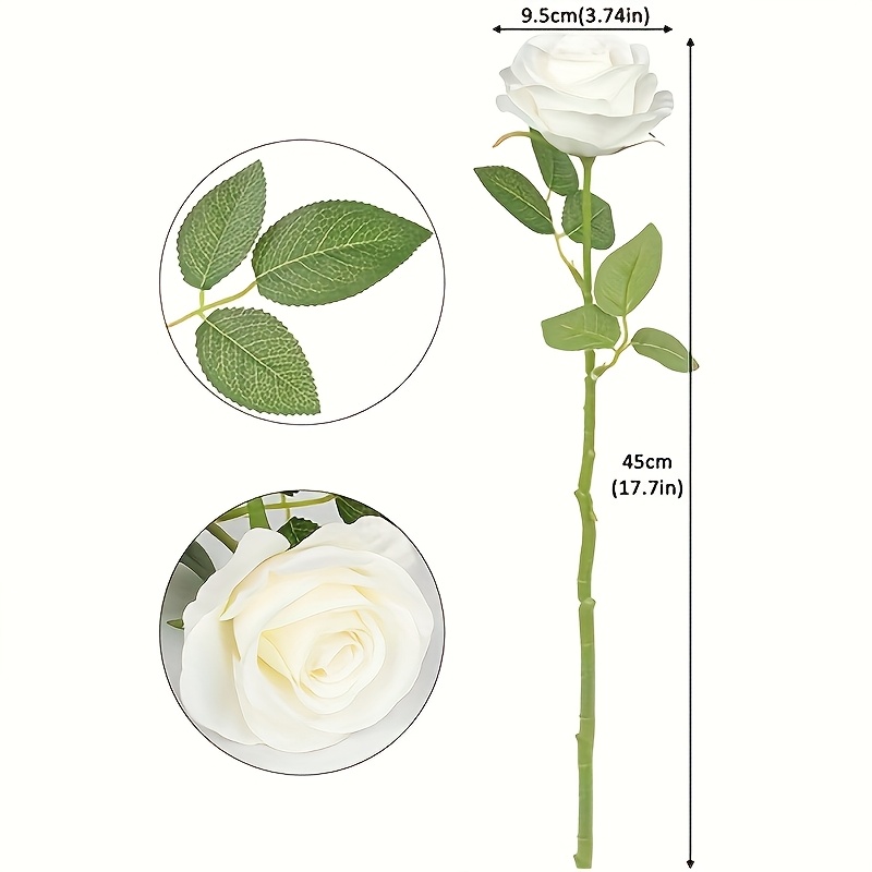 IPOPU 100 rose artificiali dall'aspetto realistico, rose finte rosa confetto, in schiuma, per fai da te, centrotavola per matrimoni, feste, baby shower, banchetti, decorazioni per la casa (rosa, senza