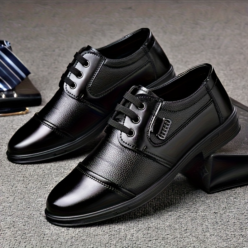 Zapatos cómodos de negocios casuales, zapatos de hombre con cordones de caña baja, mocasines premium elegantes, versátiles para ocasiones formales