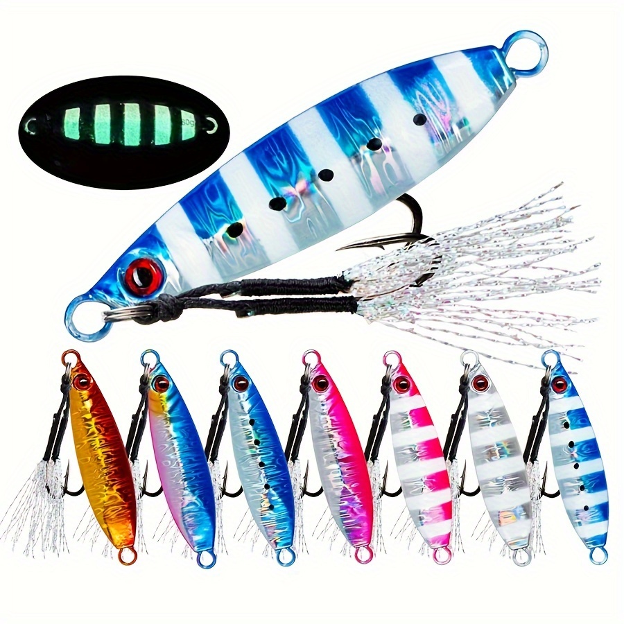 metal jig fishing lure 14 100g slow sinking jigging lead - Temu
