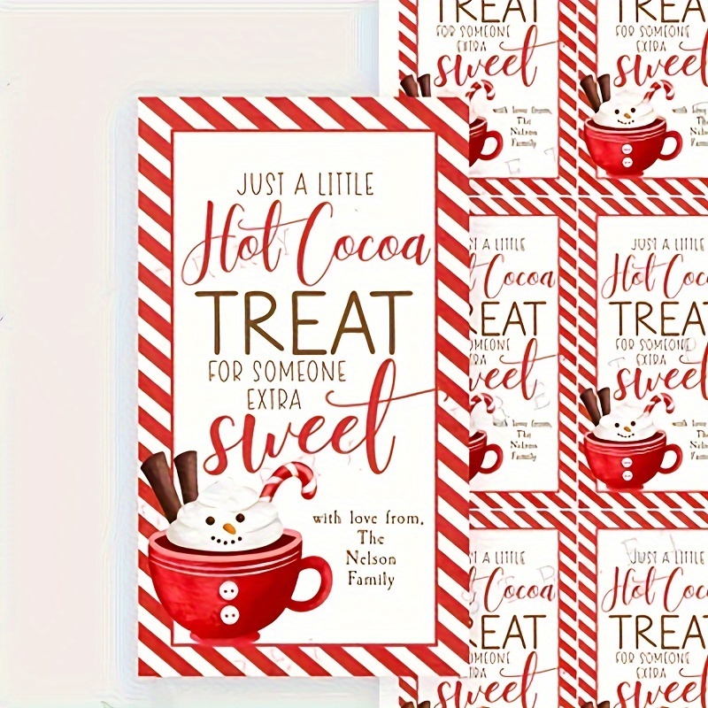 

20 Hot Cocoa Christmas Gift Tags: Festive Treat For Someone Sweet - Perfect For Holiday Gift Giving