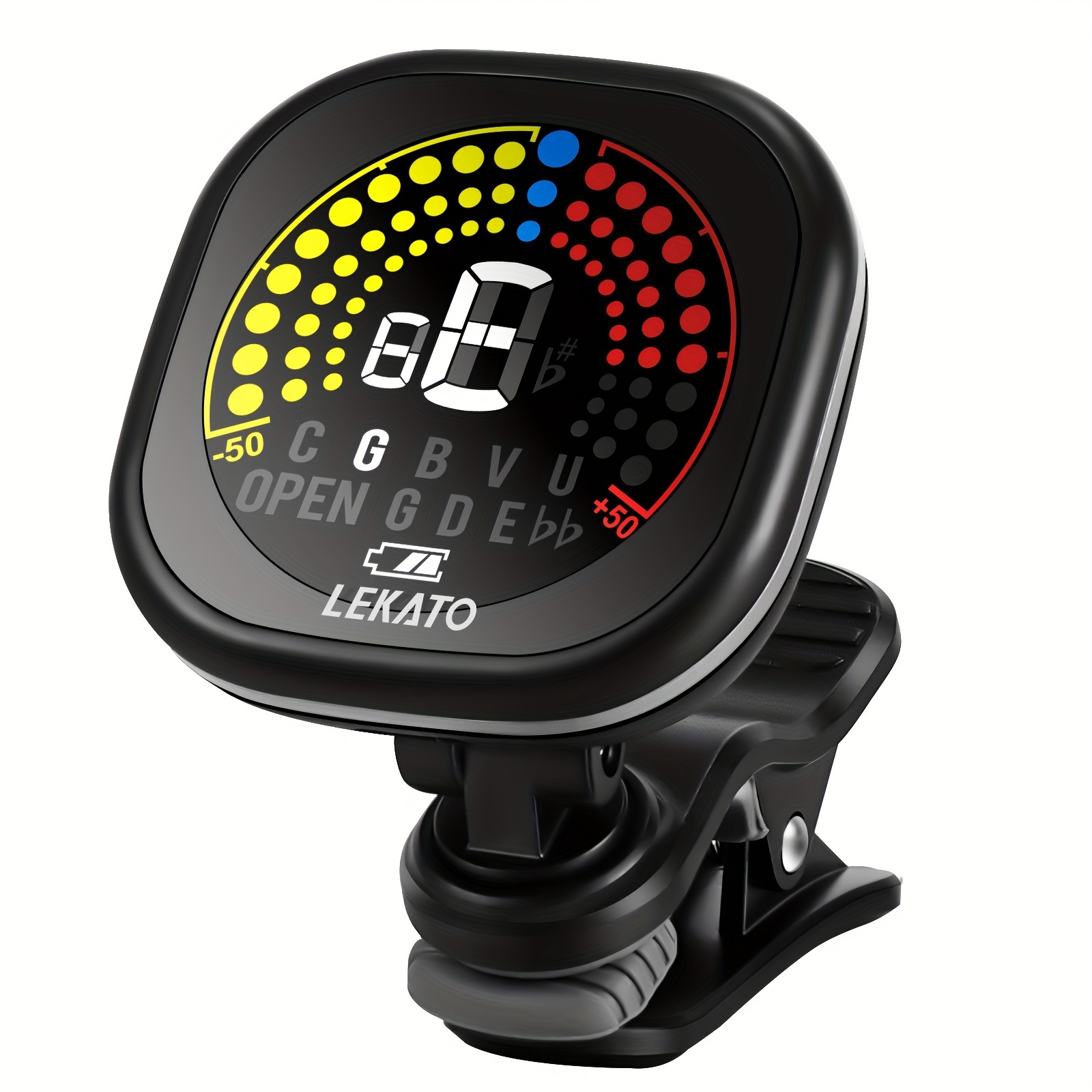 

Guitar Tuner Rechargeable, Tuner Clip On For Guitar, Bass, Ukulele, Violin & Tuning , Fast Accuratie Tuning, Display To Read, For Professional/beginners