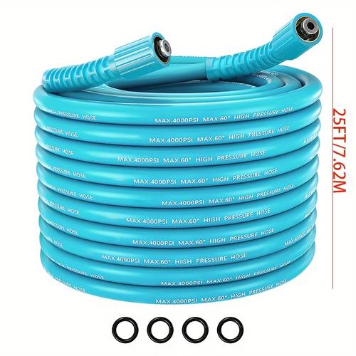 high pressure 3600psi power washer gun kit with 50ft hose 15 extension wand nozzle tips 3 8 qc connector ideal for home outdoor cleaning replacement parts accessories