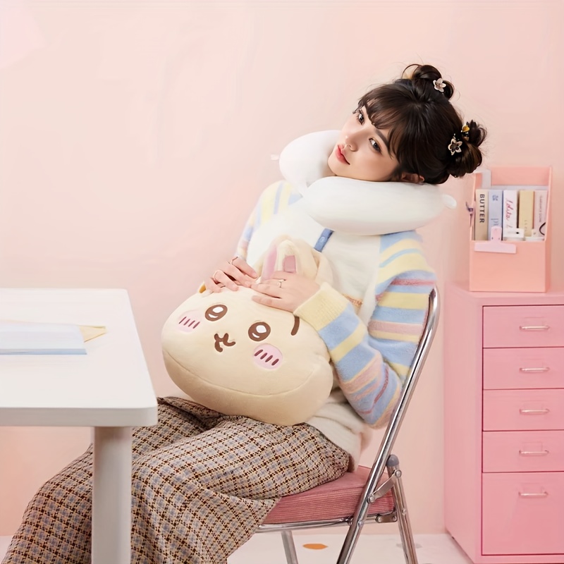 チキカワ】u字型枕 かわいい 柔らかい ネックピロー 快適な昼寝に最適