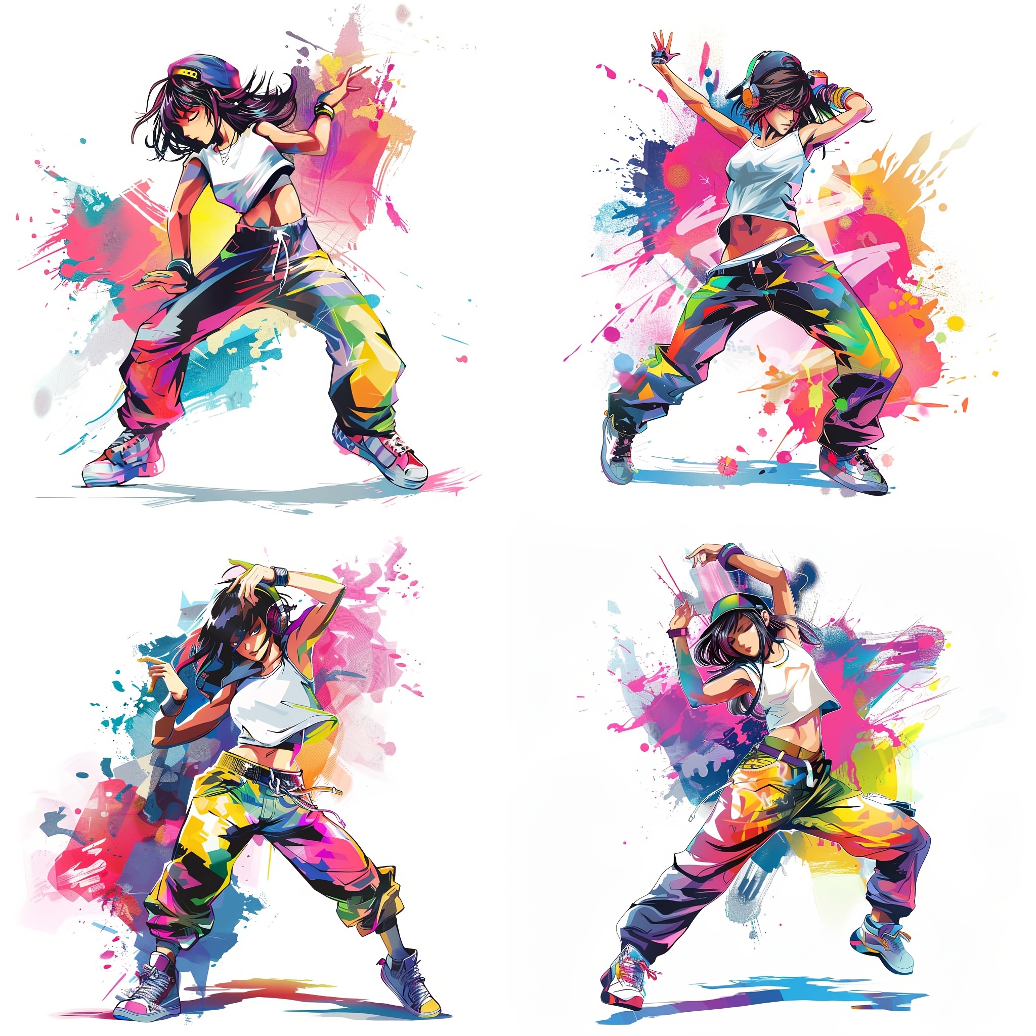 100 Autocollants Dessin Animé Vinyle - Déco PC, Skate, Bagages