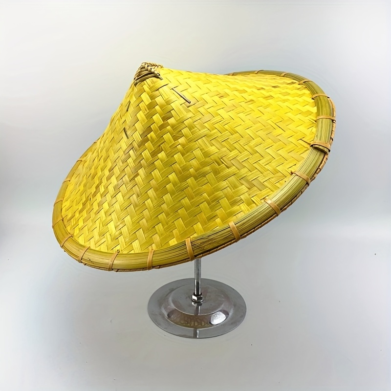 2pcs large handmade bamboo fisherman hats wide brim sun Temu