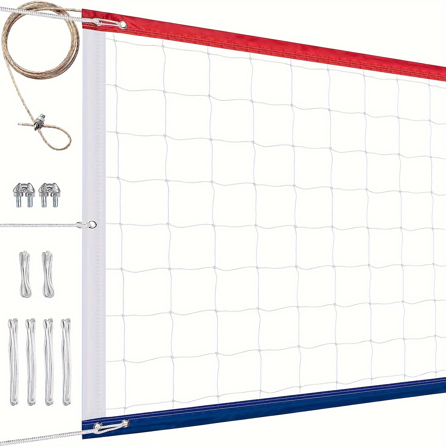 Premium 32x3ft Volleyball Net - Durable PE Material, Ideal for Backyard, Pool, Beach & Indoor Play - For Sports Enthusiasts & Families - Perfect for Outdoor & Indoor Games