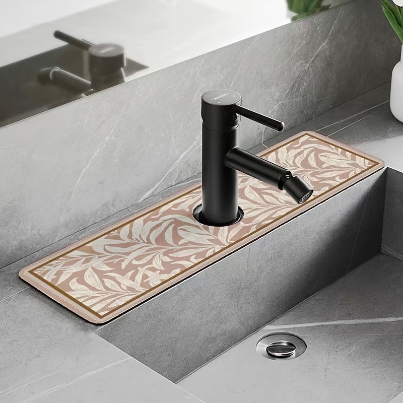 Faucet Drain Pad Exquisite Pattern Decorative 2 Styles Faucet Mat Sink  Splash Guard Kitchen Gadget Kitchen Accessories – the best products in the  Joom Geek online store