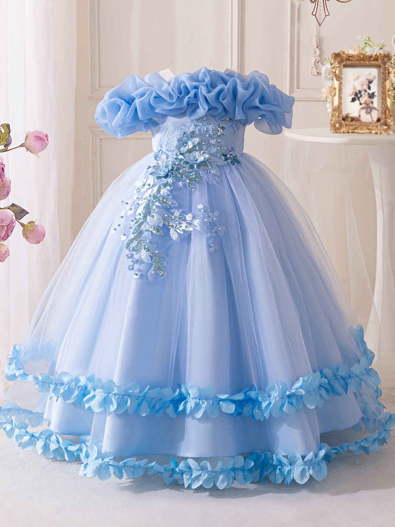 summer dress girls formal wear princess gown