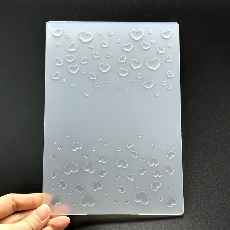 

1 Set 3d Embossing Plastic For Diy Scrapbooking, Card Making, And Tagging - Pattern Texture Pad