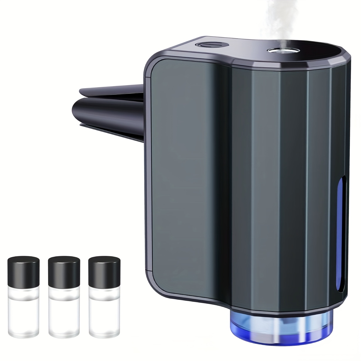 TEMU Smart Car Air Freshener With 3 Adjustable Concentration Scent Levels, Portable Waterless Car Diffuser Air Freshener Car Aromatherapy Diffuser, 3