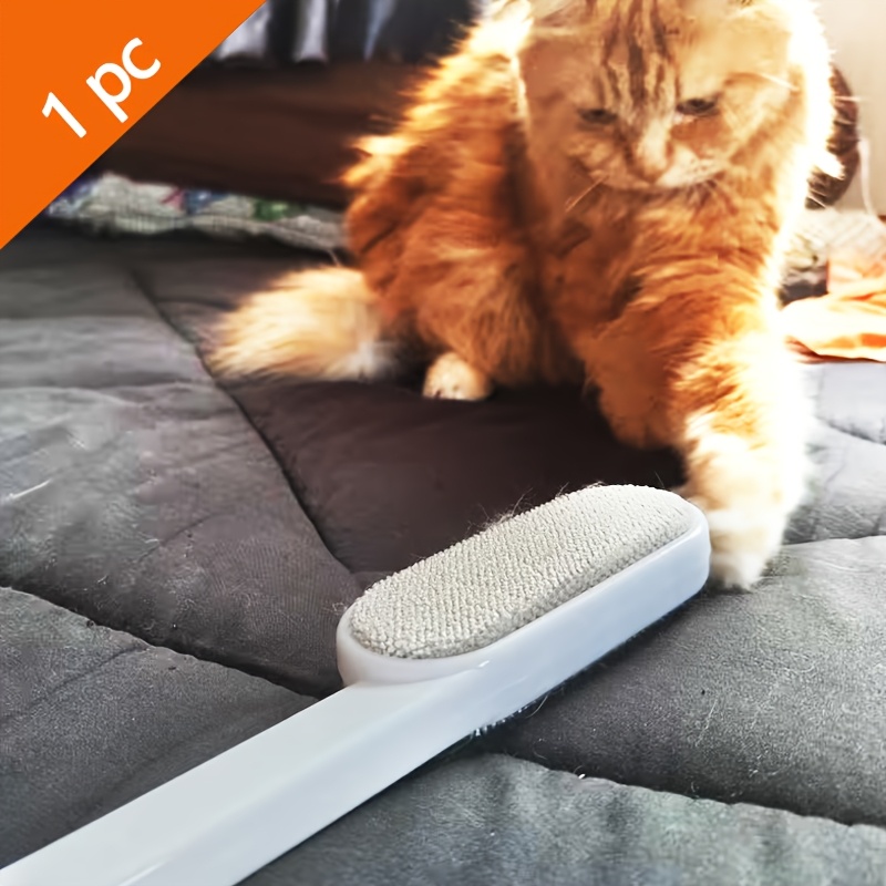1-en-1 Eliminador Electrostático de Pelo y Polvo de Doble Cara - Tecnología Electrostática Manual Potente para Pelo de Mascotas, Pelusa, Alfombras, Muebles, Ropa y Ropa de Cama - Mango Ergonómico - Cepillo de Tela Portátil - Opción de Regalo para el Día de San Valentín - Imagen 6