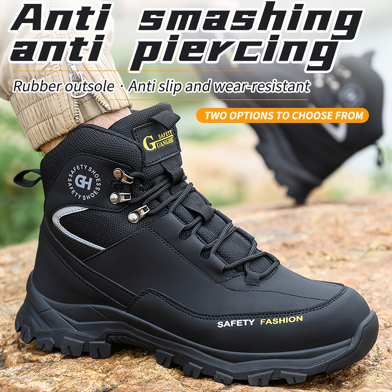 unisex heavy duty metal work shoes puncture Temu Mauritius