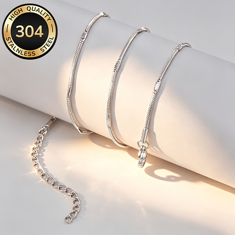 7pcs Classic Round Snake Embossed Necklace Set
