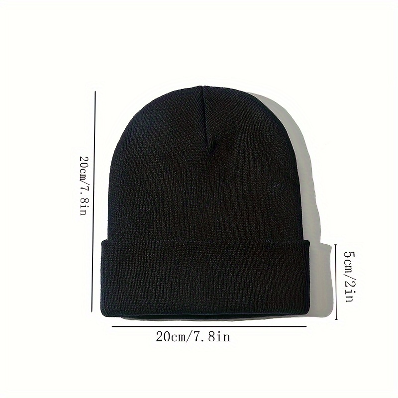 1PC قبعات الشتاء الدافئة الكلاسيكية للرجال والنساء من الأكريليك المحبوك، قبعة صغيرة، اختيار مثالي للهدايا