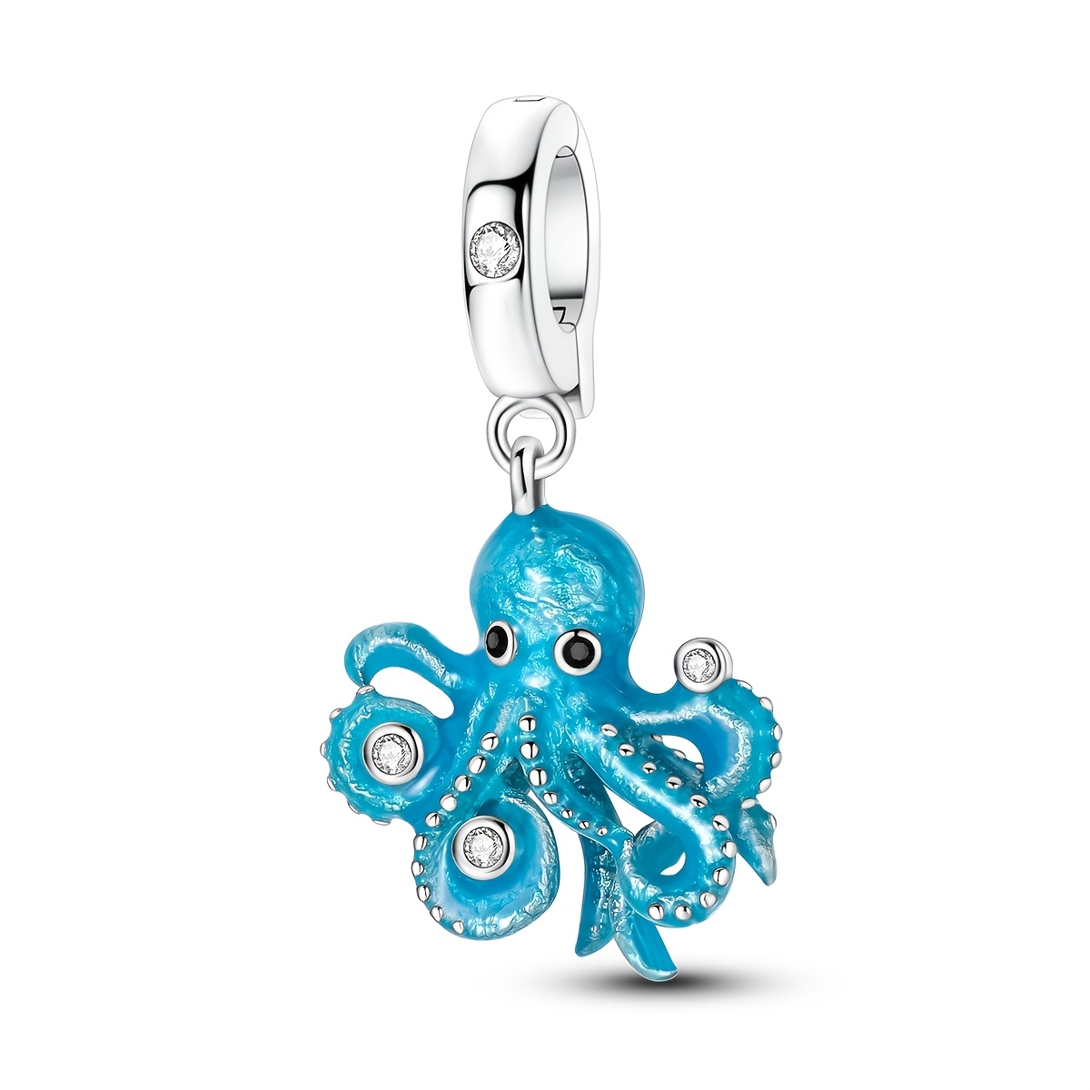 TEMU 1 pz. Design Originale Argentato Ciondoli Perline per Donne Universale Fibbia Ciondoli Scatola Imballaggio per Creazione Originale di