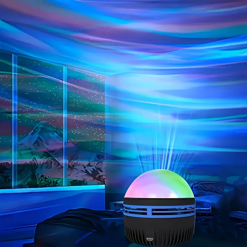 

Flower Dance® | Usb-powered Projector Night Light With Aurora & Effects – Remote Control, For Bedroom, Game Room, And Room | Sleek Spherical Design | Light Projector