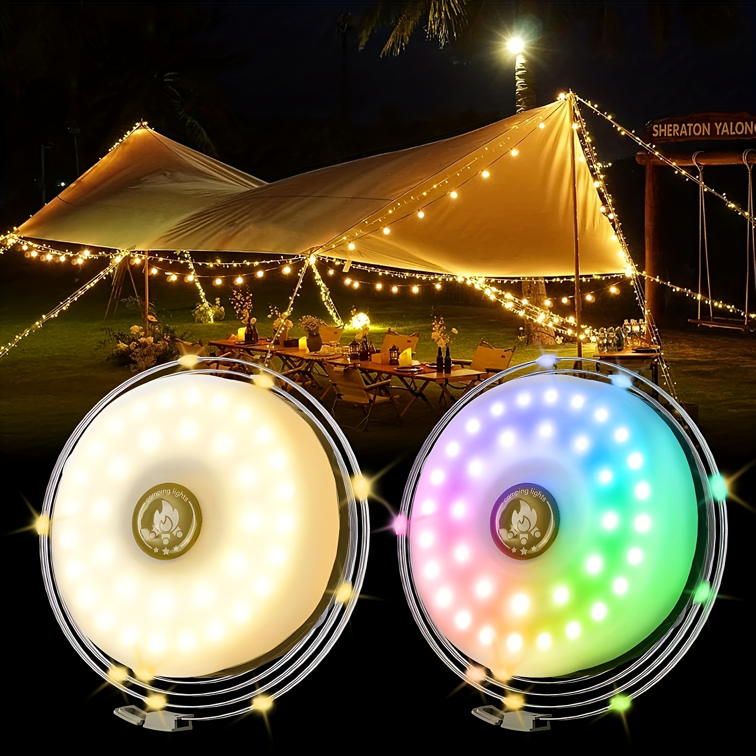 Weihnachtsband Lichterkette, 5 M, 50 LED, Batteriebetrieben – Mit Schneeflocken-Muster, Für Innen & Außen