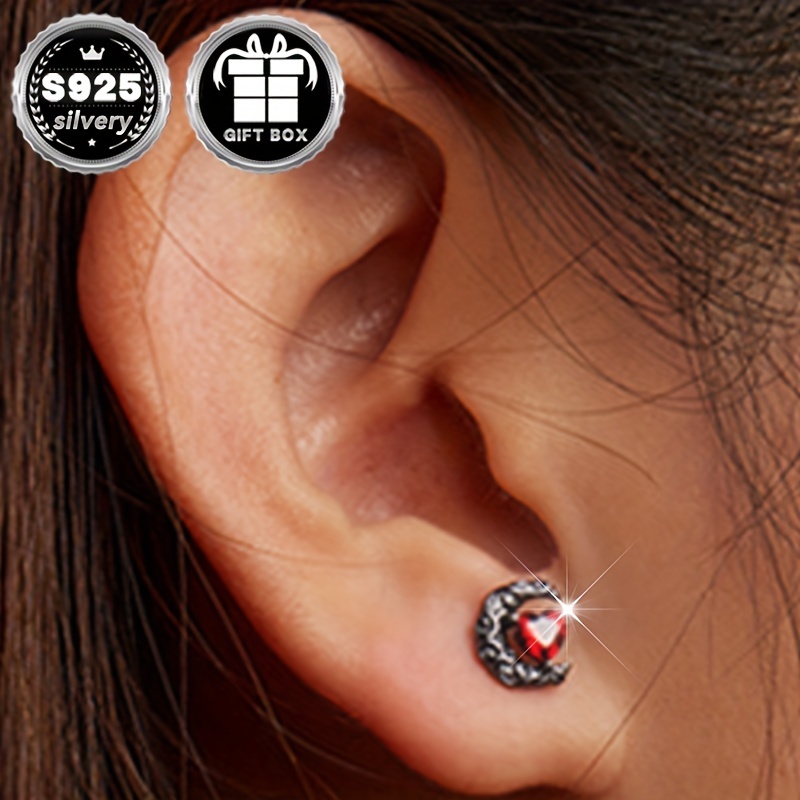 Low Allergy Dark Night Earrings Gothic Halloween Party Earrings