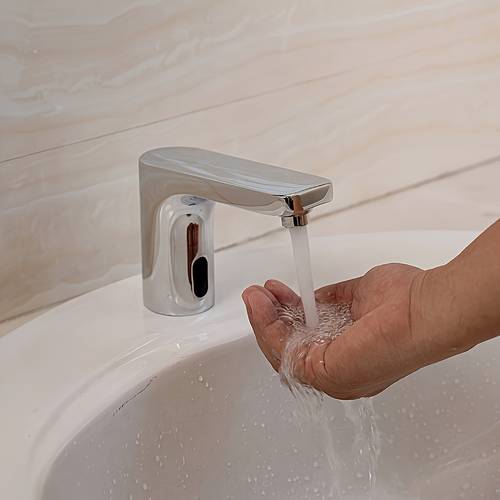 8220 1 automatic infrared sensor faucet touchless bathroom basin sink faucet batteries not included