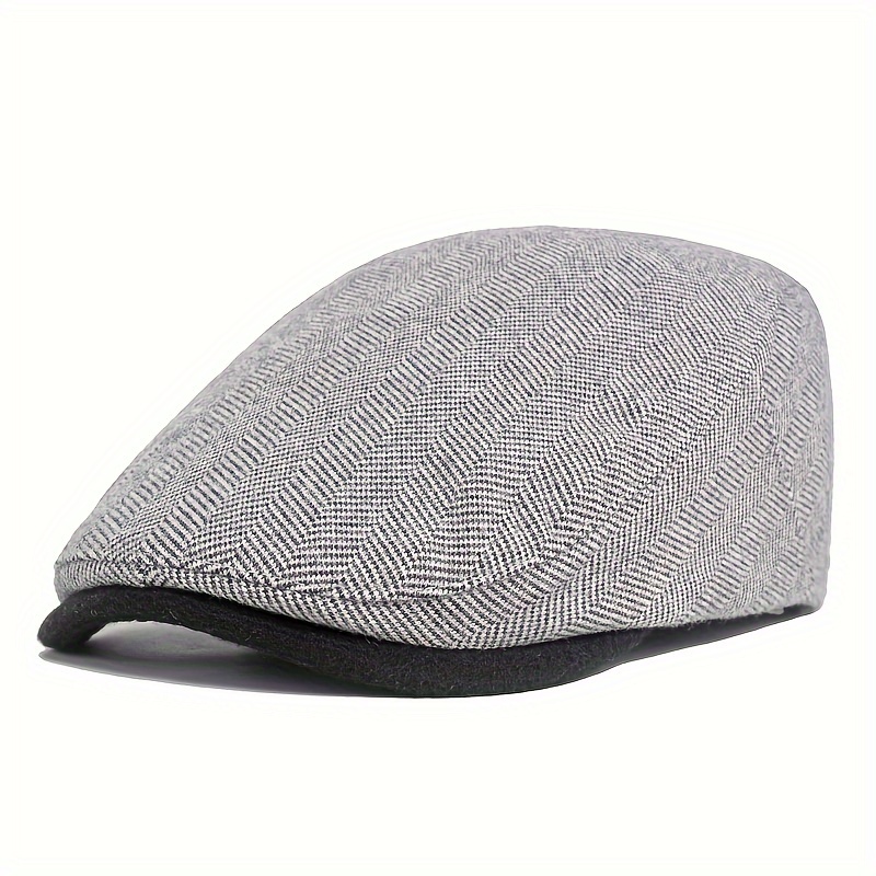 Tweed Baseball Cap, Men's Hats