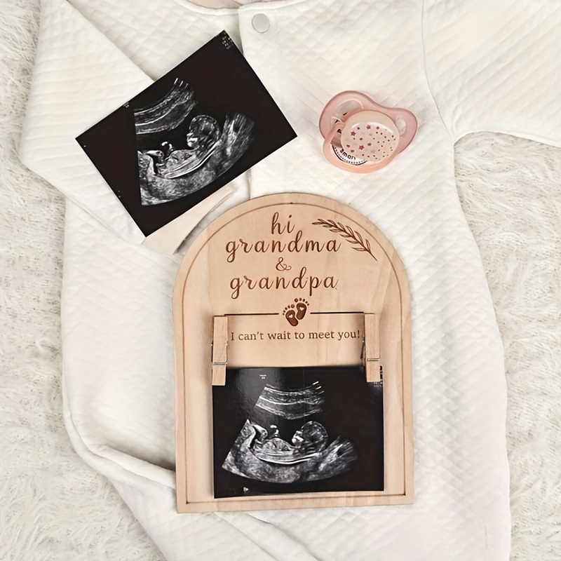 

Wooden Ultrasound Picture Frame - Pregnancy And Christenings, Ideal Gift For , Christmas Gift For Grandparents