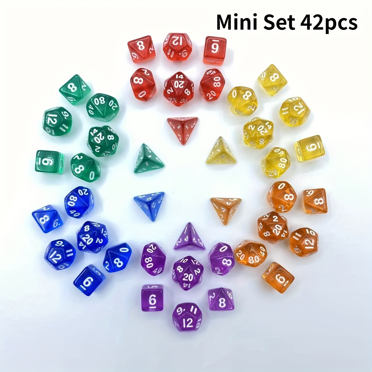 

42pcs Polyhedral Dice Set - For , & - Christmas, Halloween &