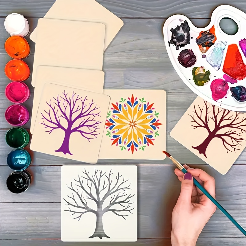 Tree of Life Craft Stencil Template for DIY Projects