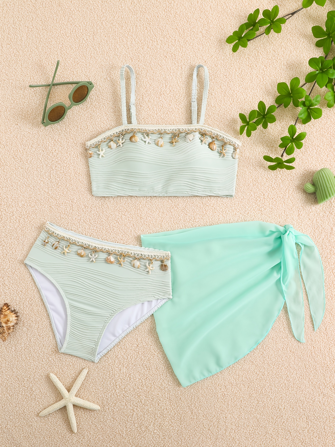 item picture three piece stylish bikini set for girls   swimming and ideal for summer vacations   or pool