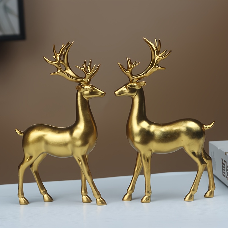 

2pcs Set Of New Year Small Statue Decorations For Living Room, No Electricity Required, Christmas, Thanksgiving, 's Day, Valentine's Day Decorations