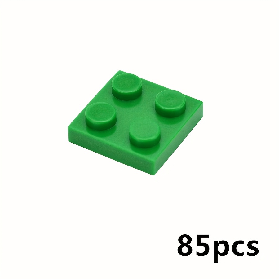 80pcs MOC Building Blocks Thin Bricks 2x2 Dots Classic Toy