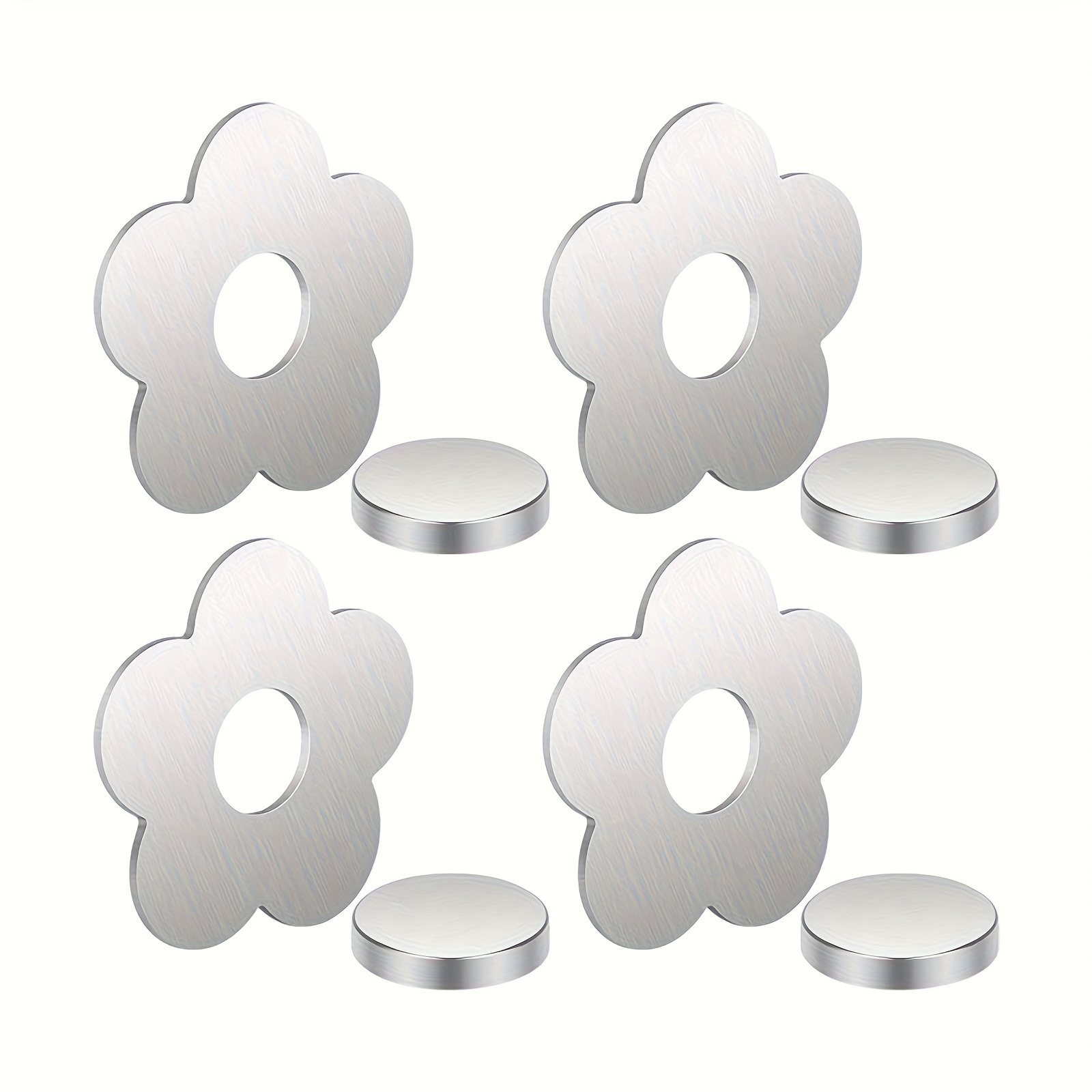 E-shop 4/8 Stück Outdoor-Vorhanggewichte, Edelstahl-Magnetclips – Ideal für Terrassen, Pavillons, Picknicks, Gärten & Küchen; Auch als dekorative