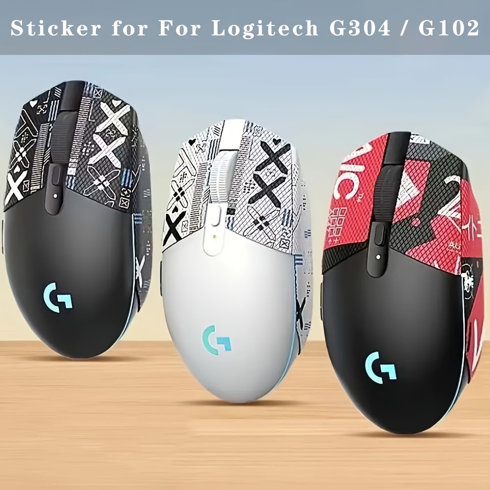 

Non-slip Mouse Grip Tape For Logitech G304/g102 - Protective Anti-wear Stickers, Enhances Grip, , No Residue - Accessories Without Battery Or Electronics