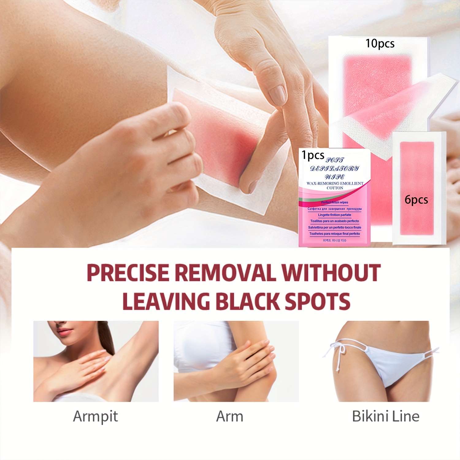 Hair Removal Wax Paper Waxing Paper Hands Bikinis Armpits Temu