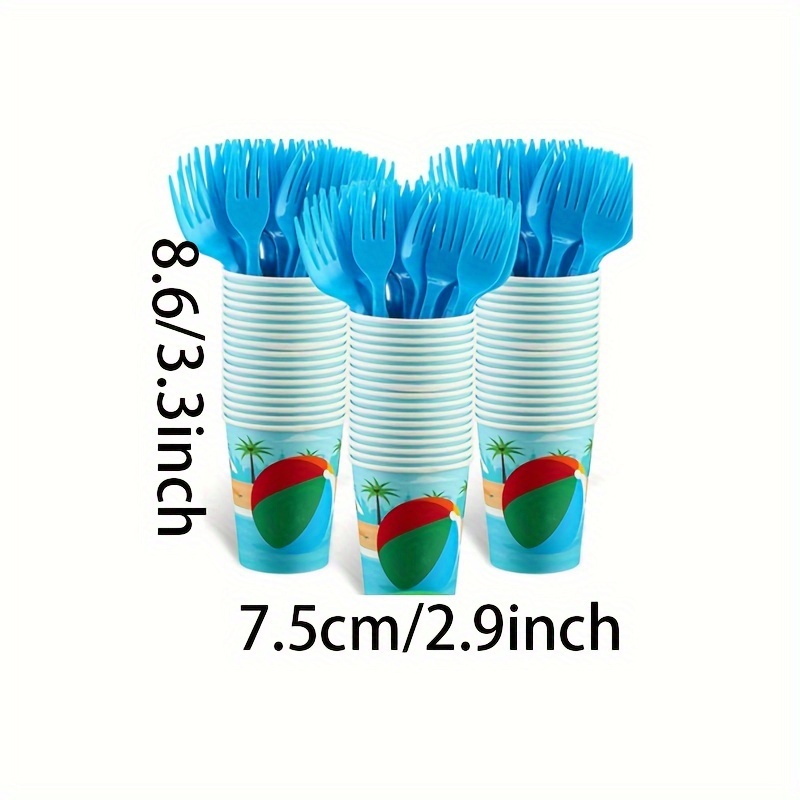 5 15pcs Beach Party Water Cups Theme Party Decoration Supplies