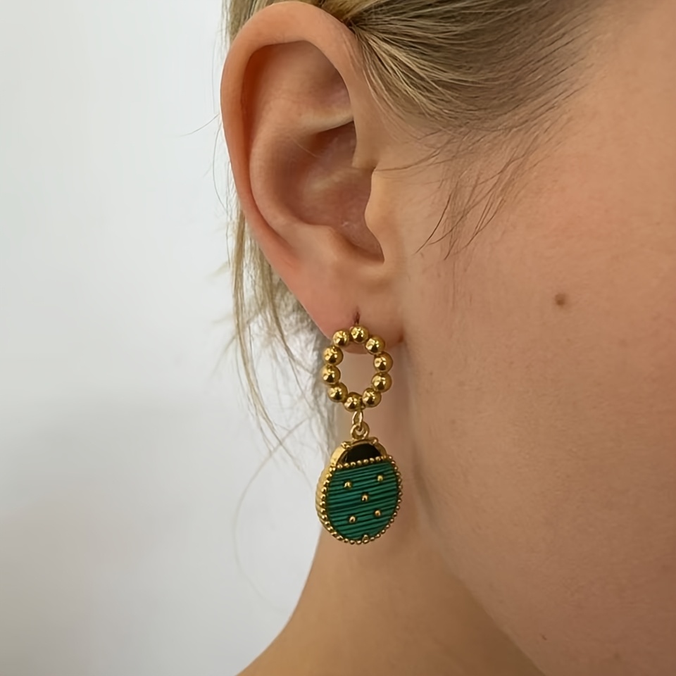 Peacock Green Pattern Everyday Accessory, Elegant Style